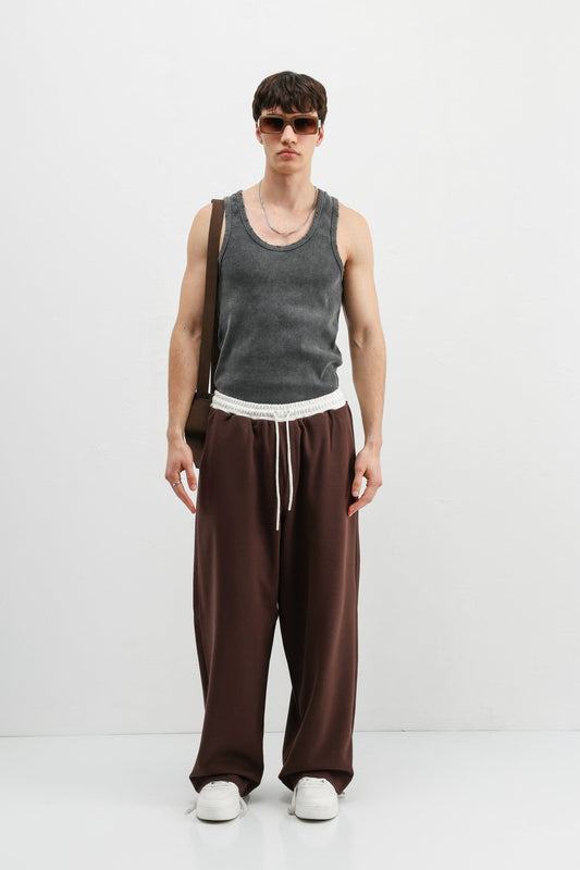 Baggy Fit Eşofman Alt V80-41