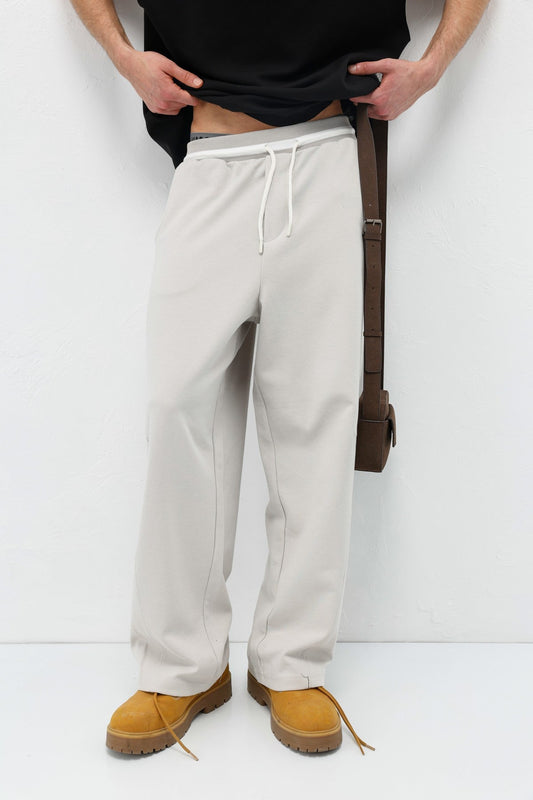 Bağcıklı Baggy Fit Eşofman Alt