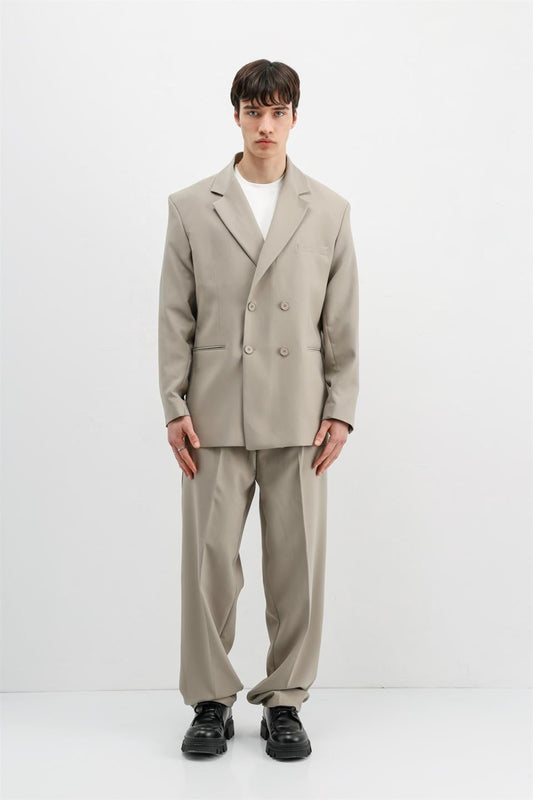 Oversize Kruvaze Takım Elbise