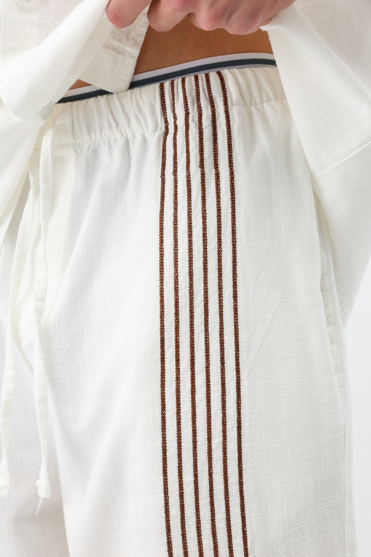 Oversize Keten Alt Üst Takım