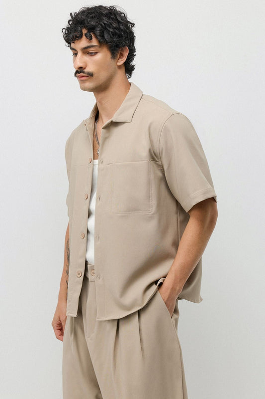Relaxed Fit Oversize Gömlekli Pantolon Takım