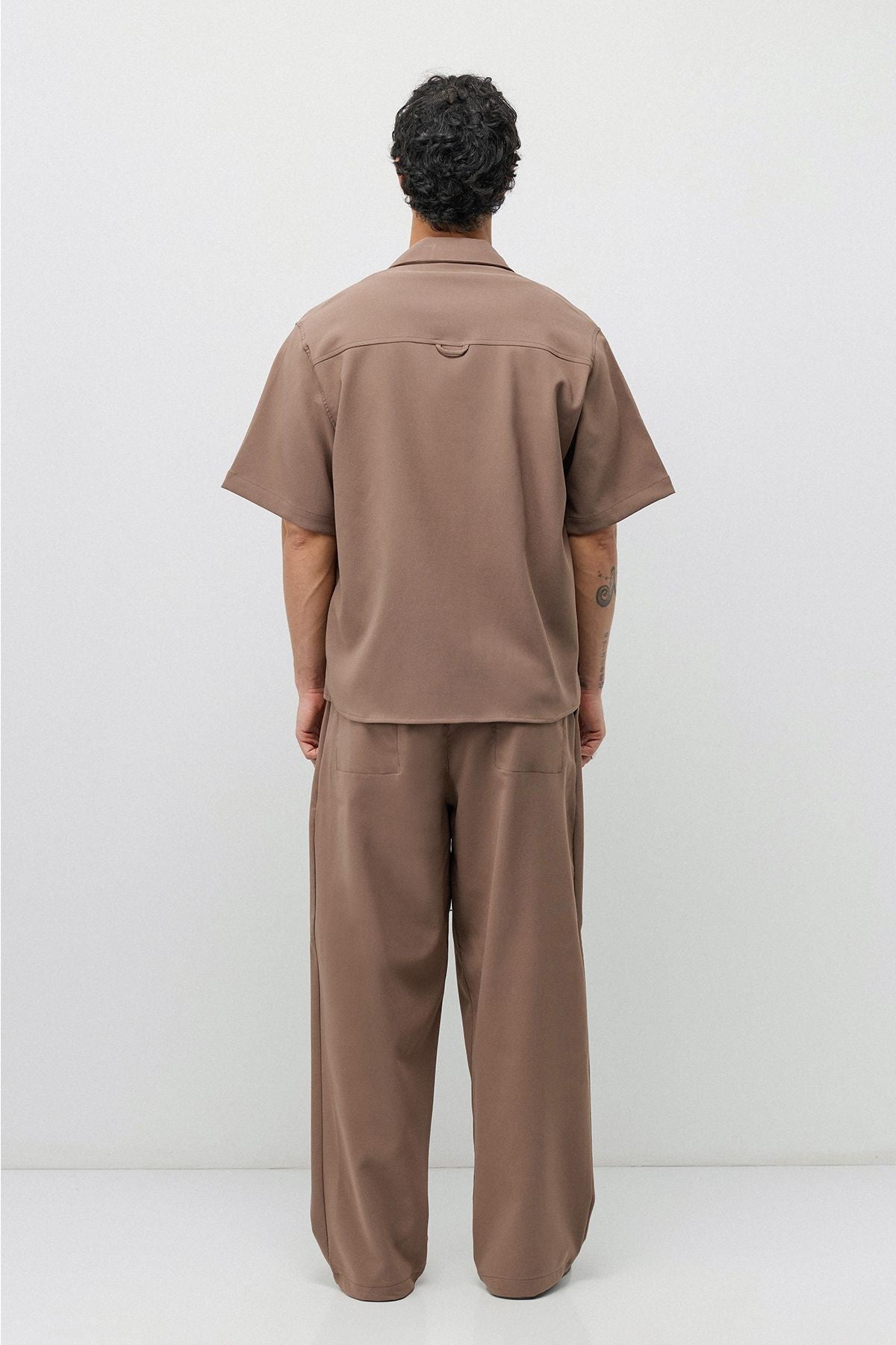 Relaxed Fit Oversize Gömlekli Pantolon Takım