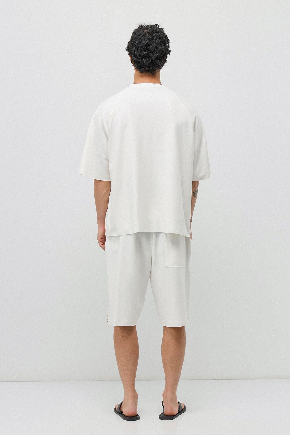 Yıkamalı Oversize Tişört ve Şort Takım