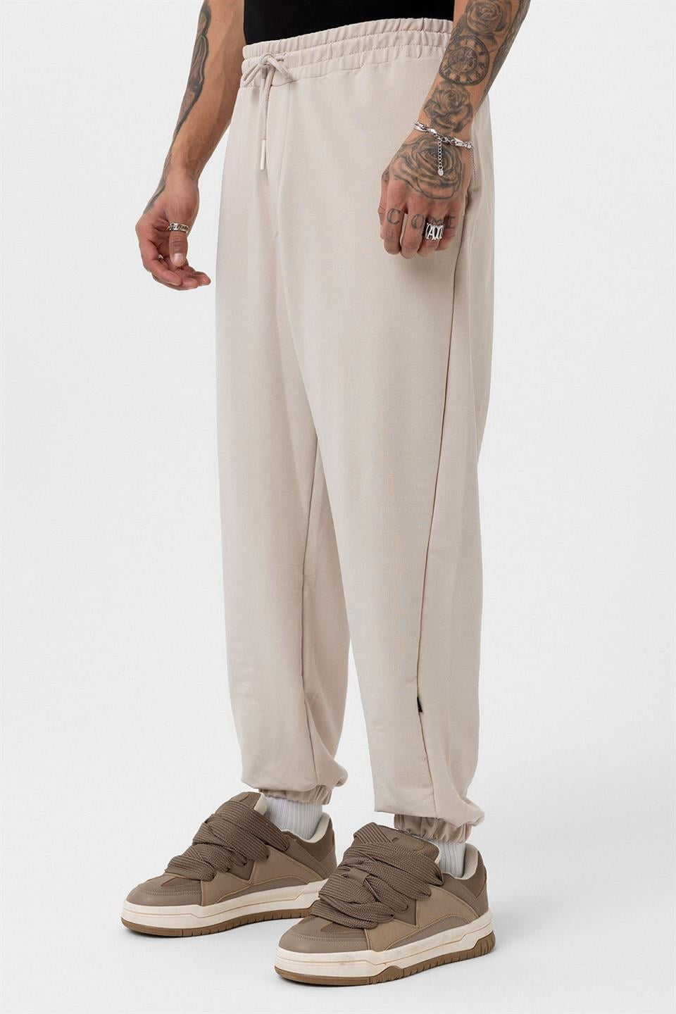 Paça Lastikli Basic Oversize Eşofman Takımı 30-123