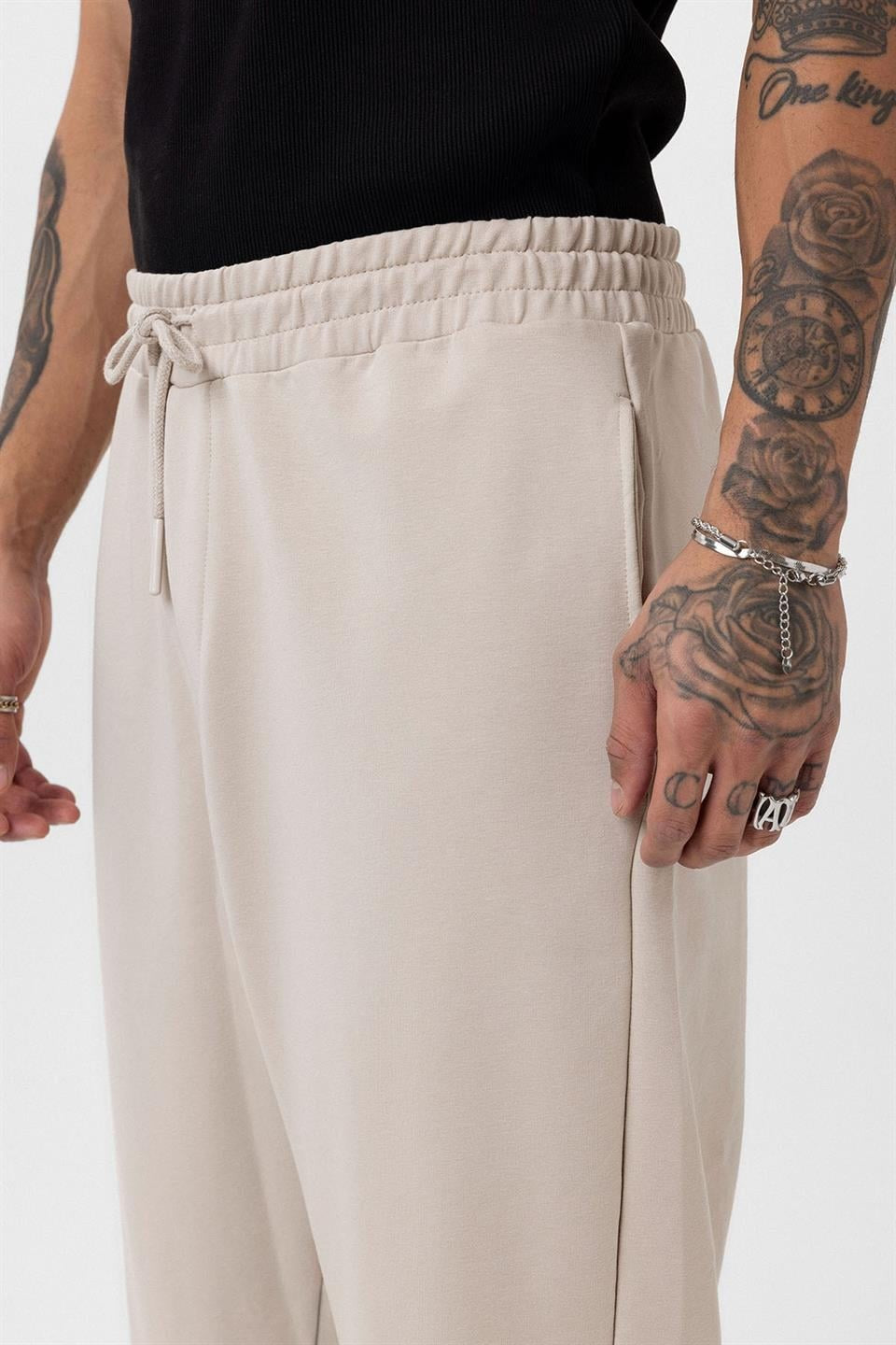 Paça Lastikli Basic Oversize Eşofman Takımı 30-123