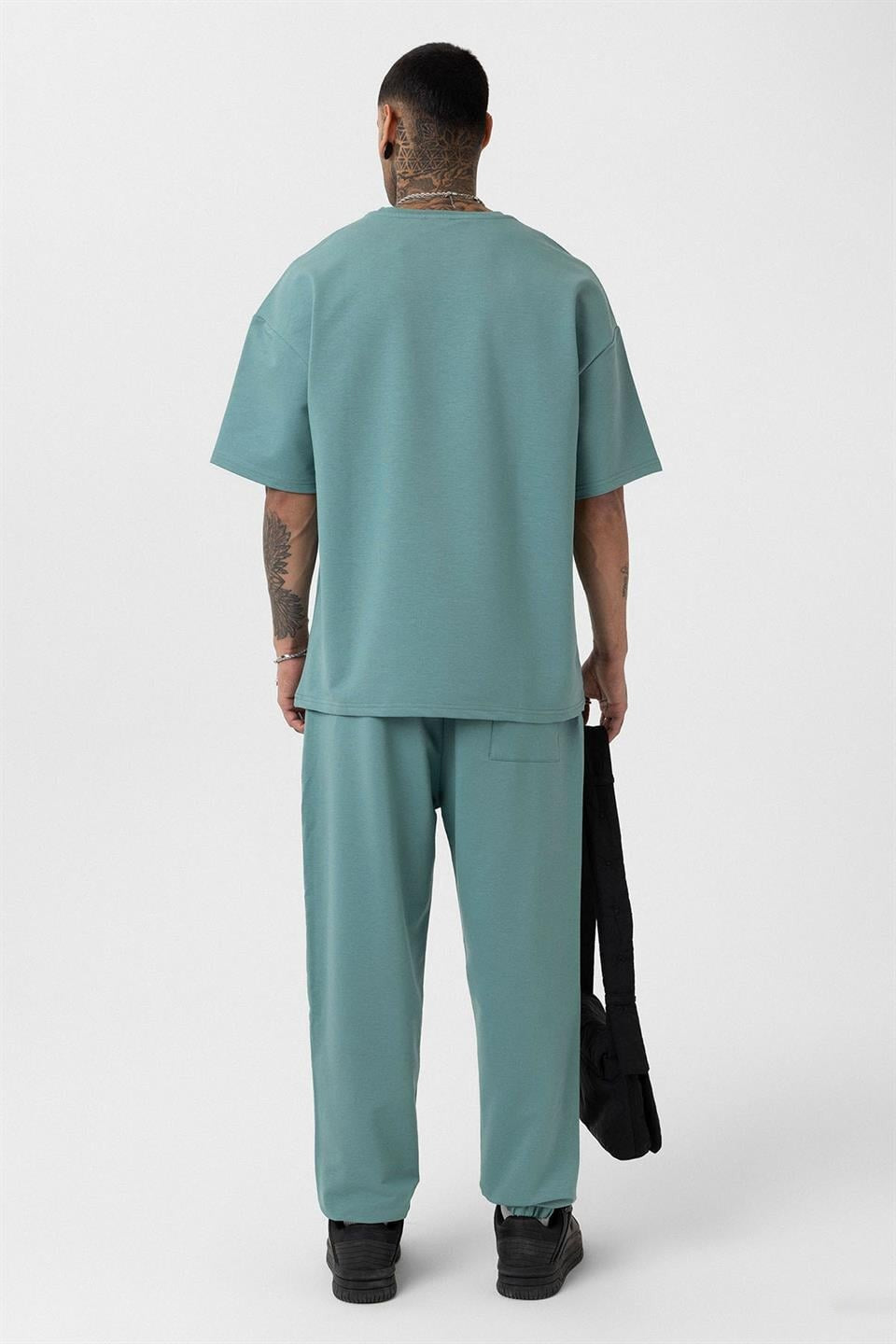 Paça Lastikli Basic Oversize Eşofman Takımı