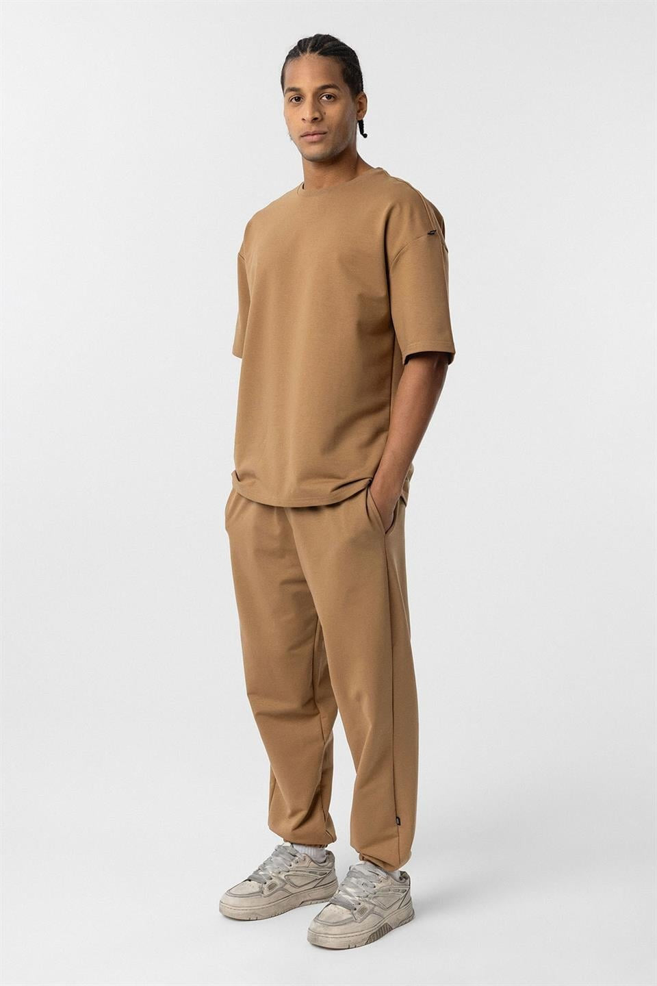 Paça Lastikli Basic Oversize Eşofman Takımı