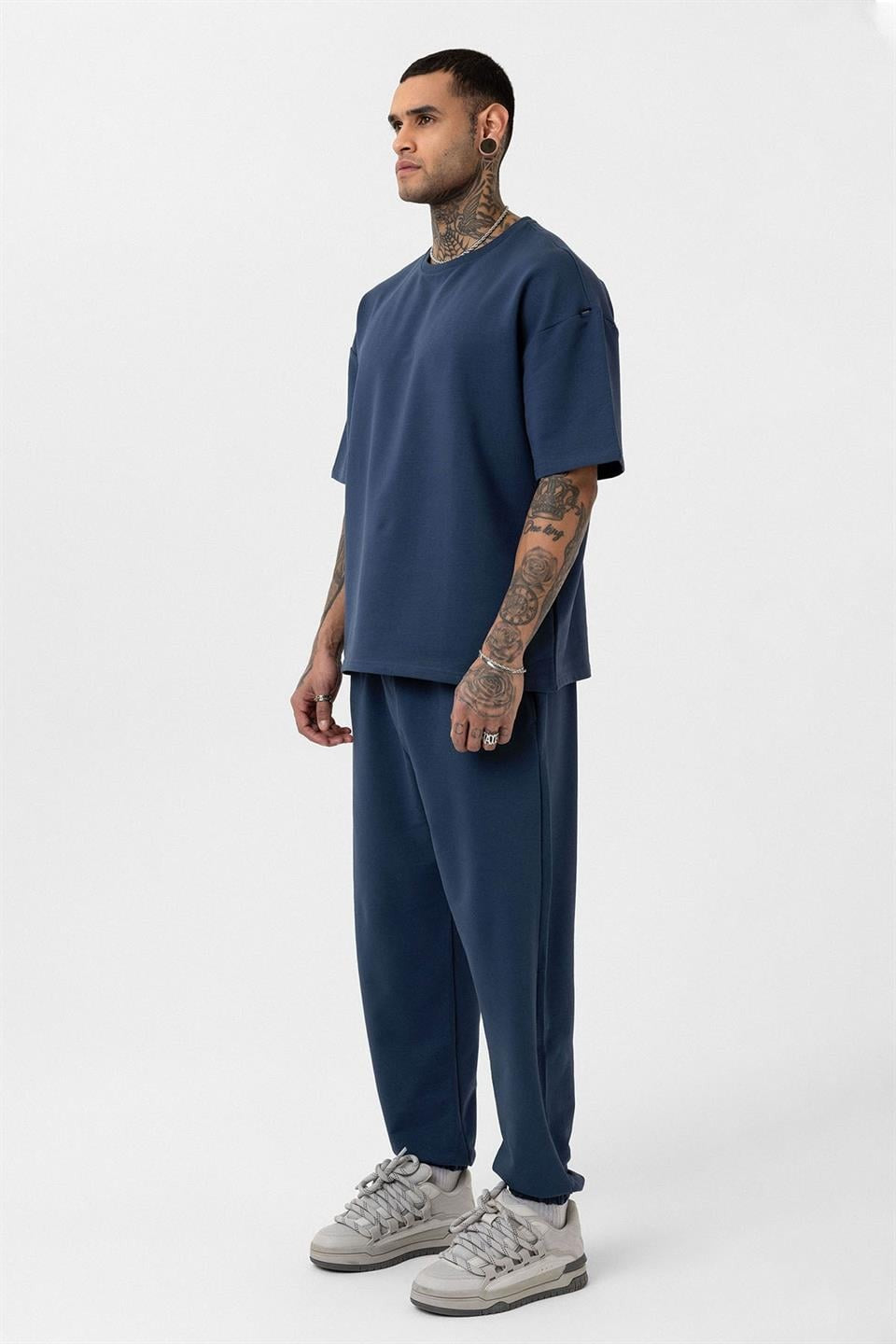 Paça Lastikli Basic Oversize Eşofman Takımı