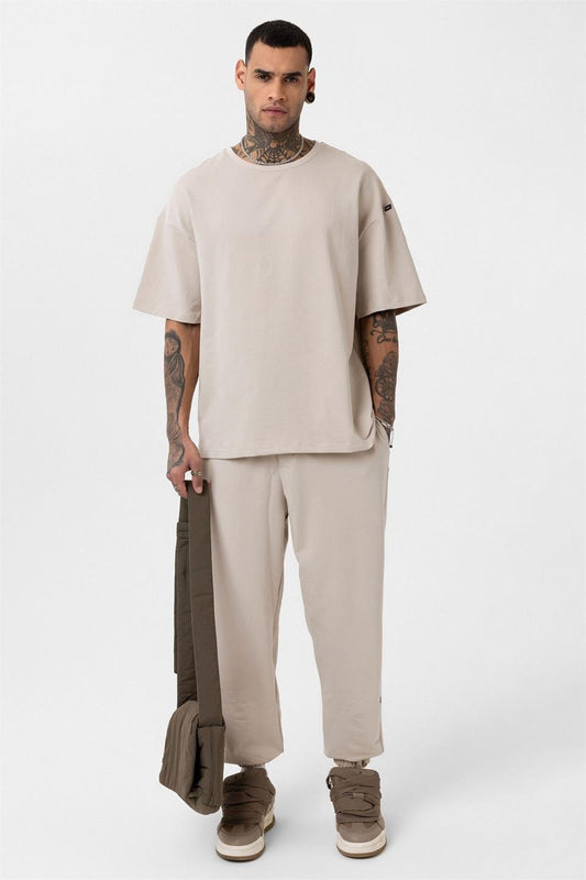 Paça Lastikli Basic Oversize Eşofman Takımı 30-123