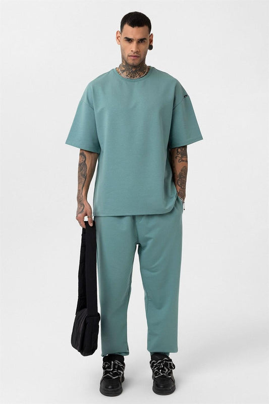 Paça Lastikli Basic Oversize Eşofman Takımı