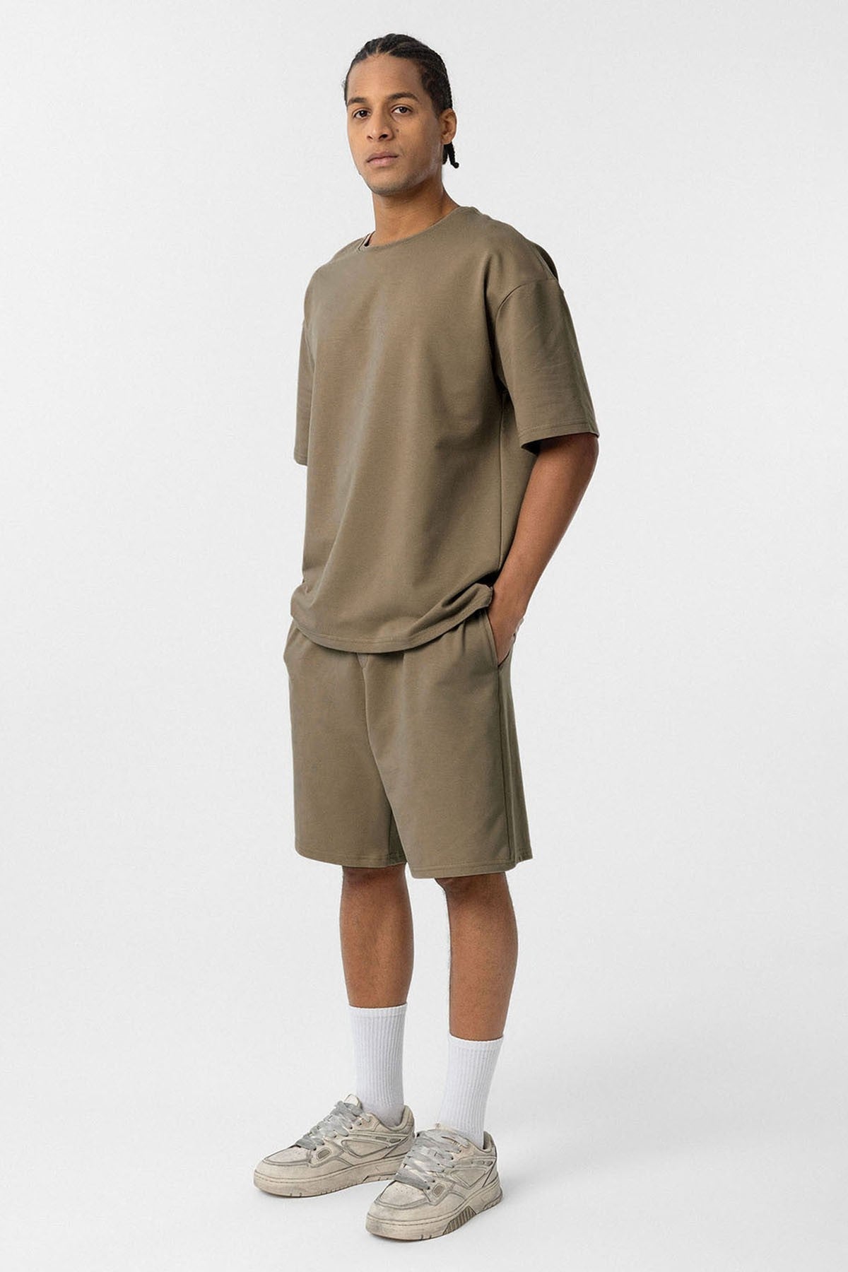 Basic Oversize Şort Takım
