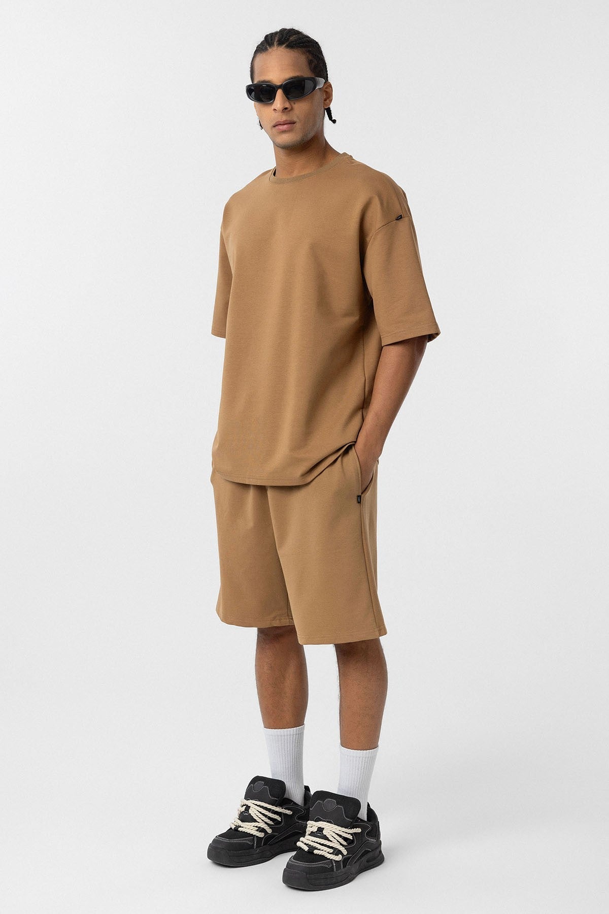 Basic Oversize Şort Takım