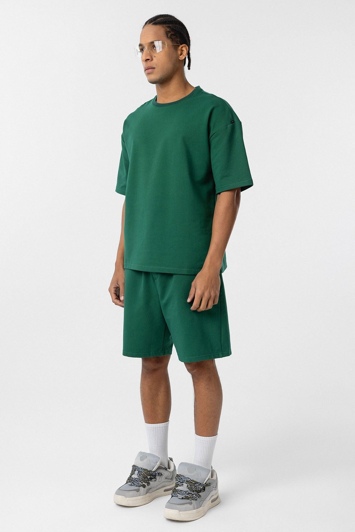 Basic Oversize Şort Takım