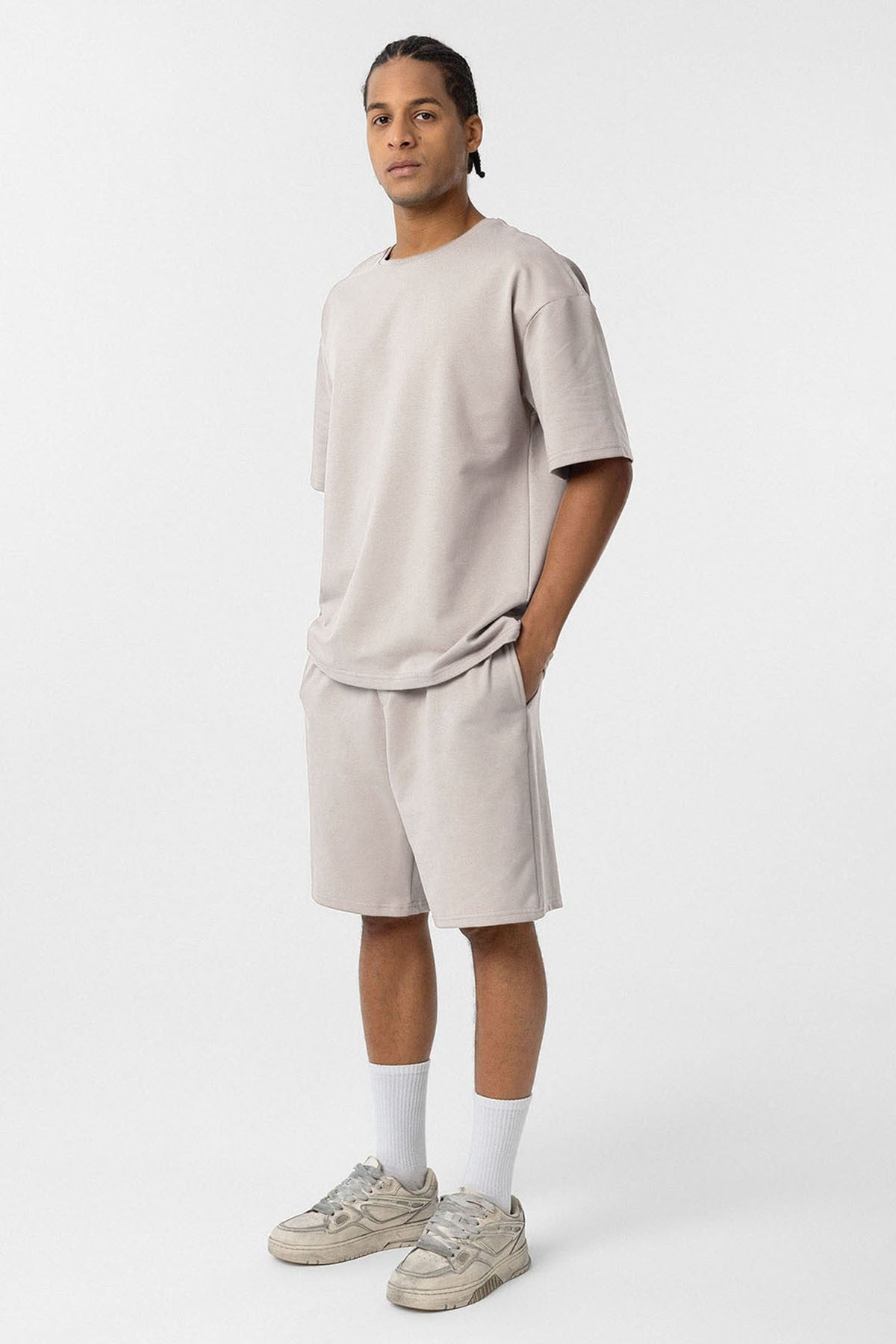 Basic Oversize Şort Takım