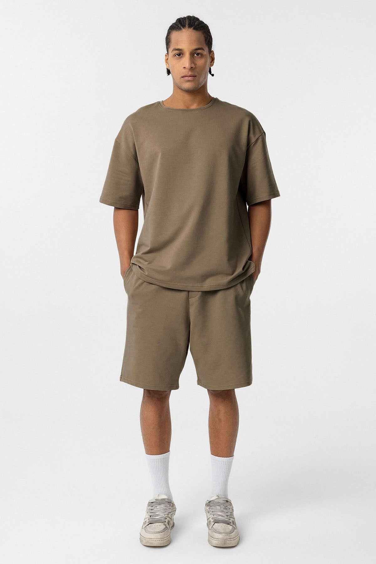 Basic Oversize Şort Takım