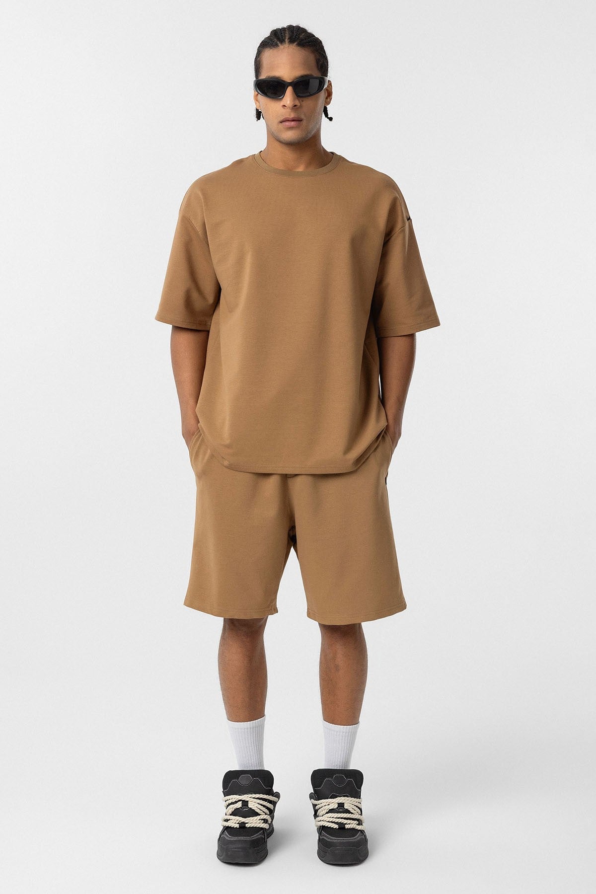 Basic Oversize Şort Takım