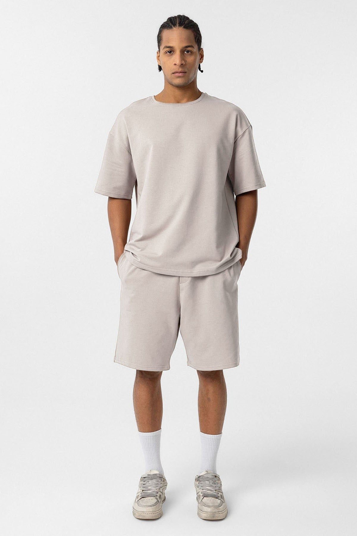 Basic Oversize Şort Takım
