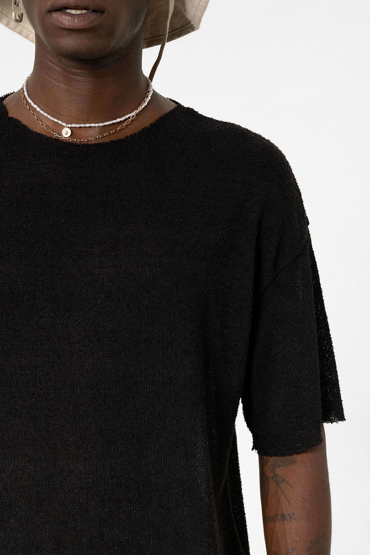 Basic Oversize Örme Triko Tişört