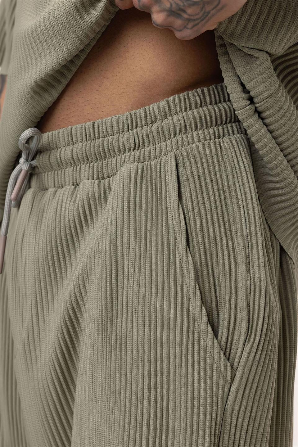 Basic Oversize Bisiklet Yaka Ottoman Takım