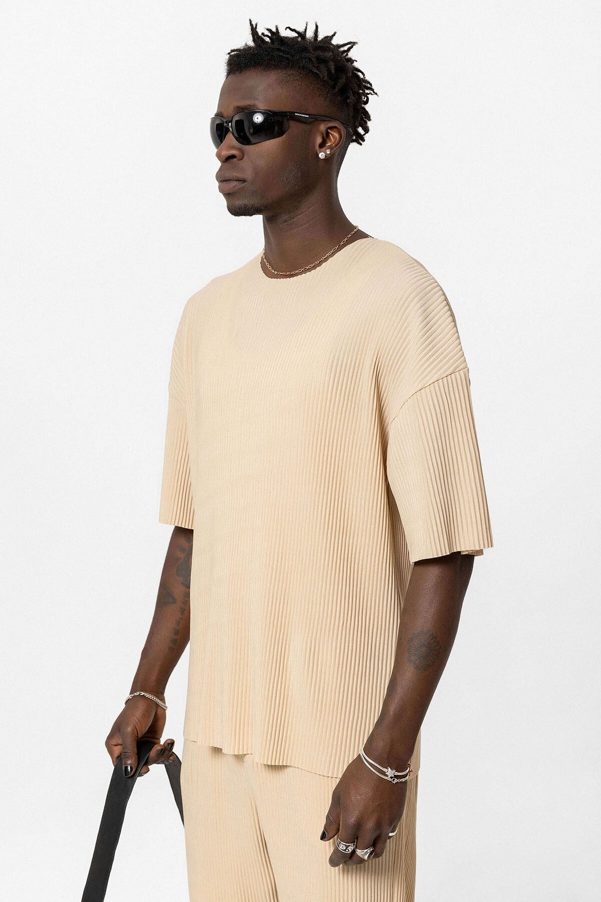 Basic Oversize Bisiklet Yaka Ottoman Takım