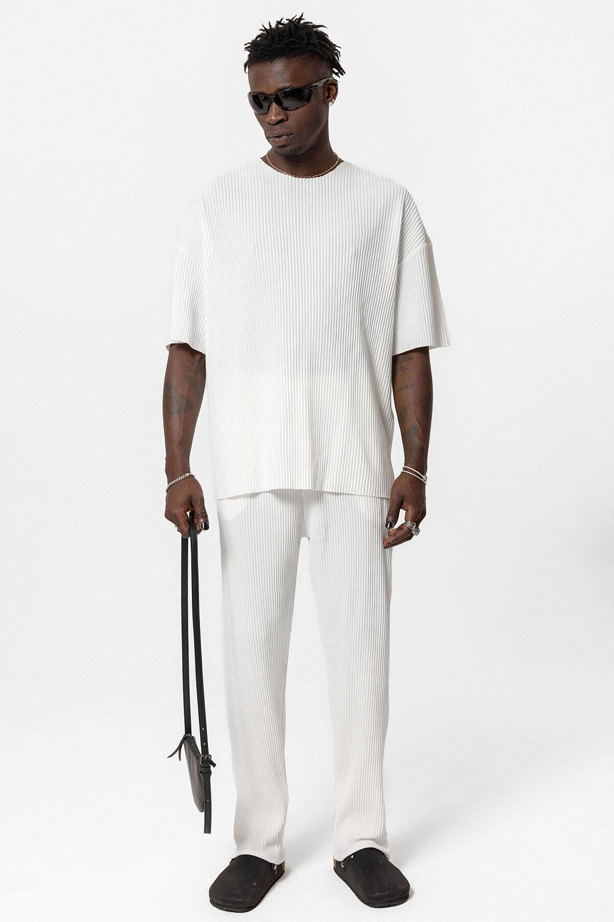 Basic Oversize Bisiklet Yaka Ottoman Takım