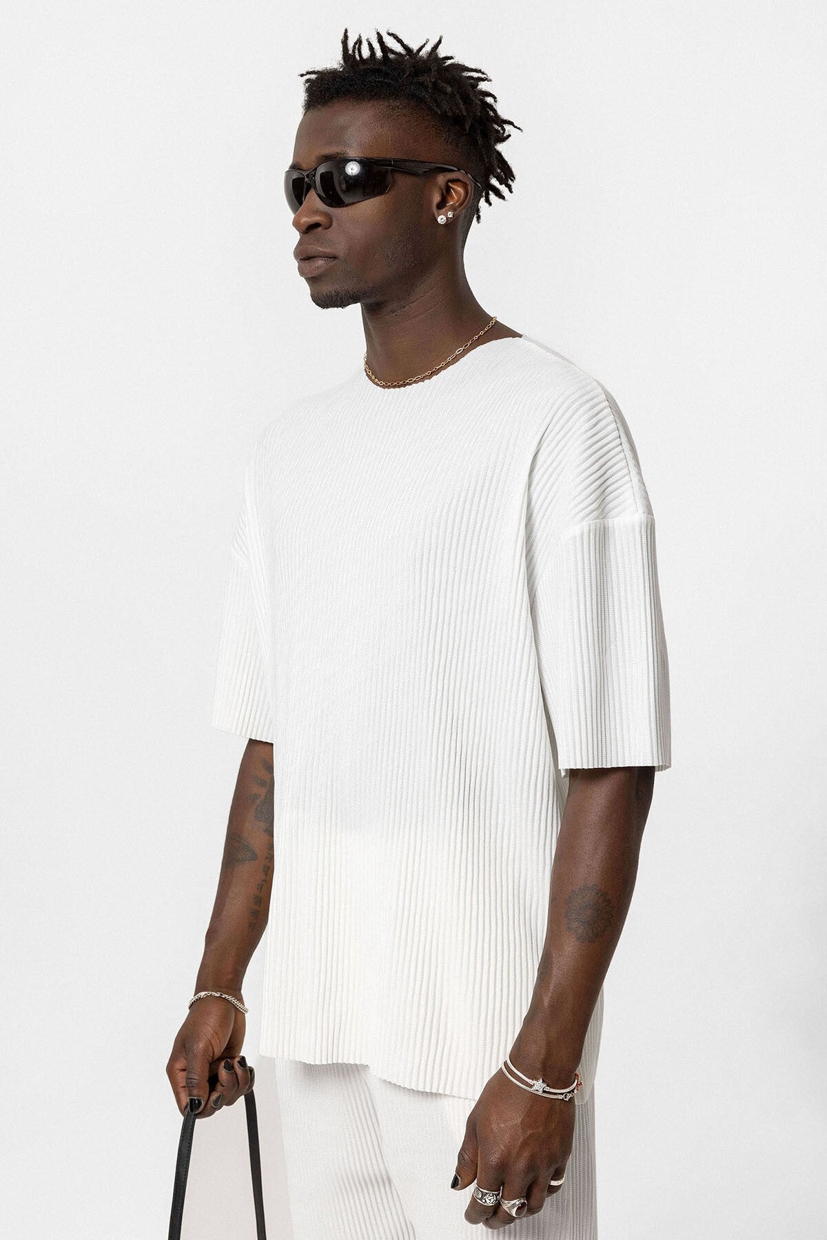 Basic Oversize Bisiklet Yaka Ottoman Takım