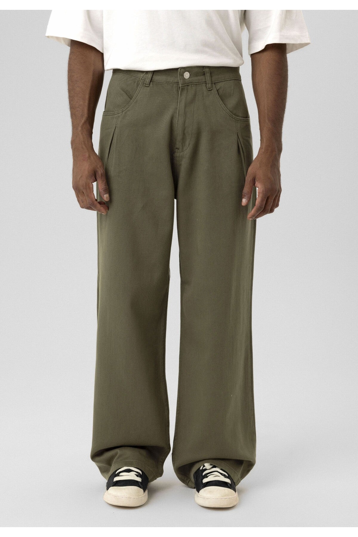 Balloon Fit Gabardin Pantolon