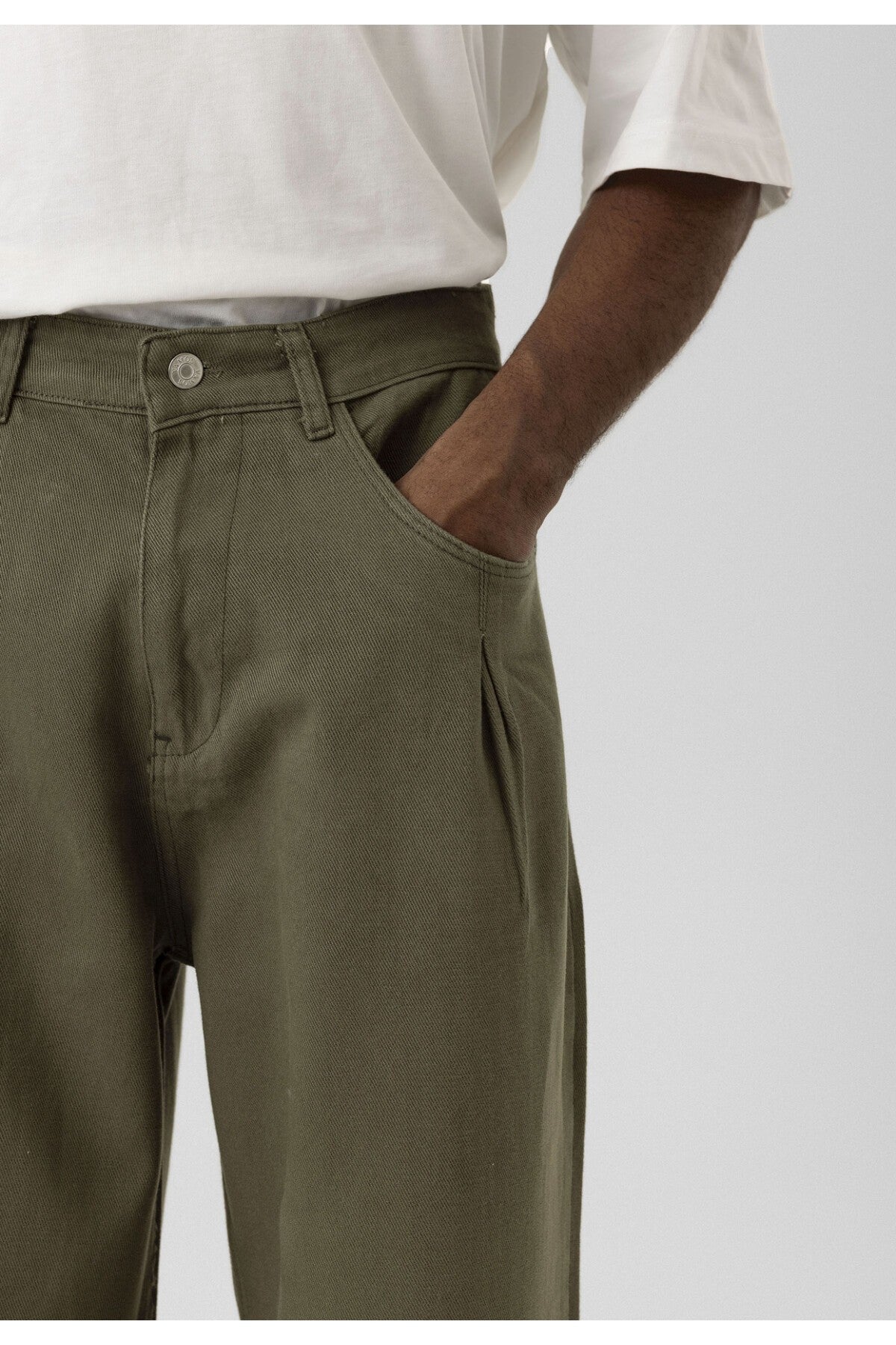 Balloon Fit Gabardin Pantolon