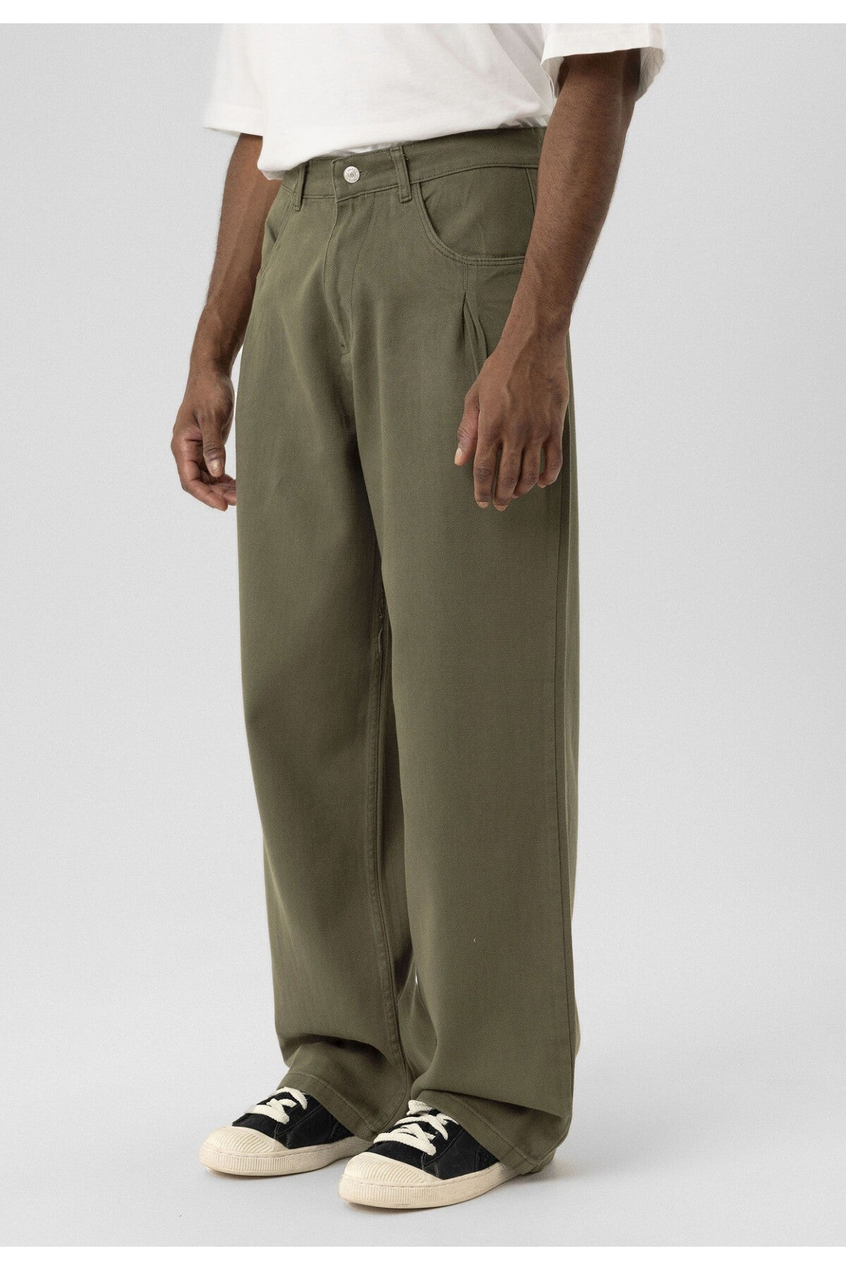 Balloon Fit Gabardin Pantolon