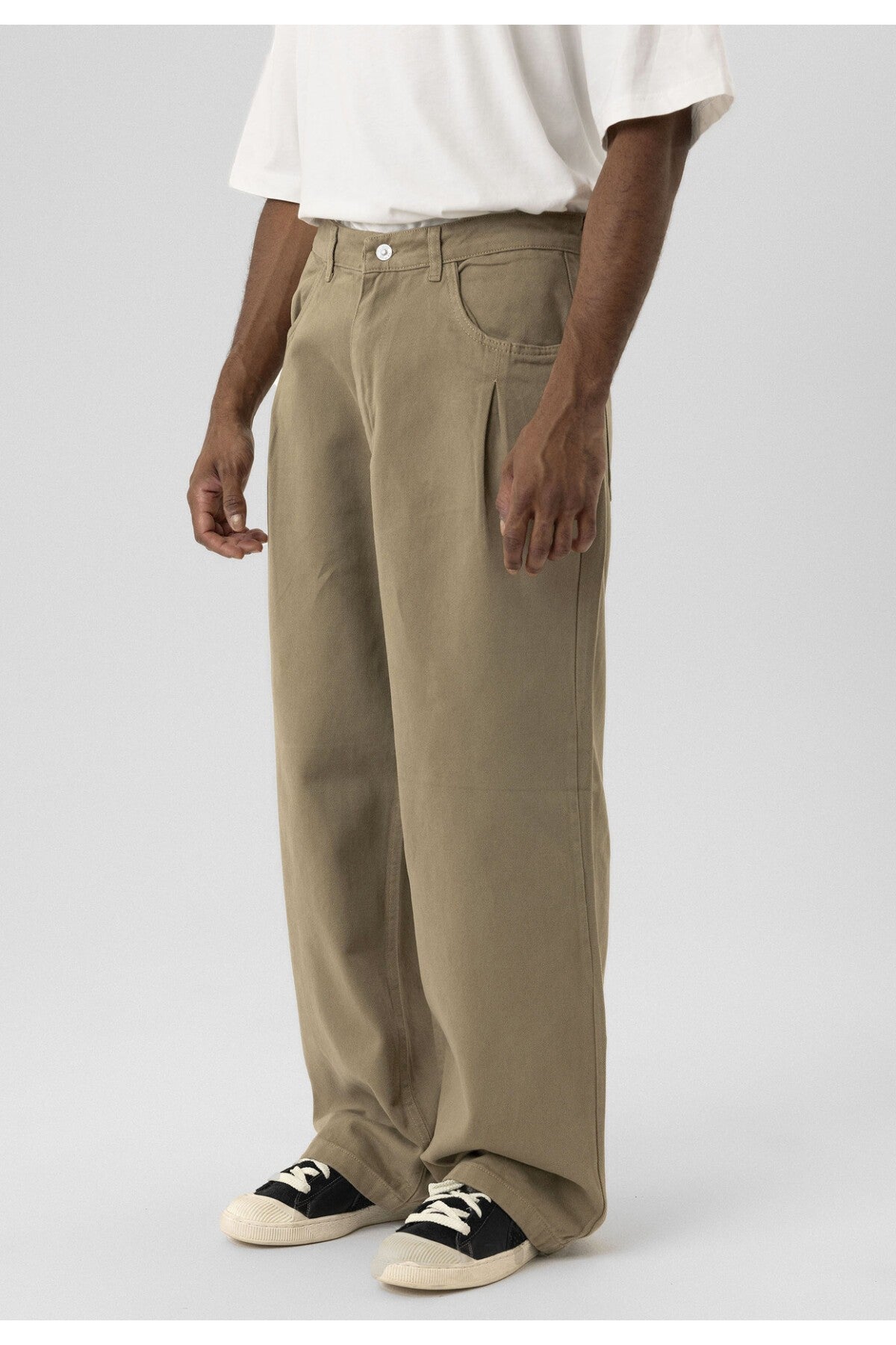 Balloon Fit Gabardin Pantolon