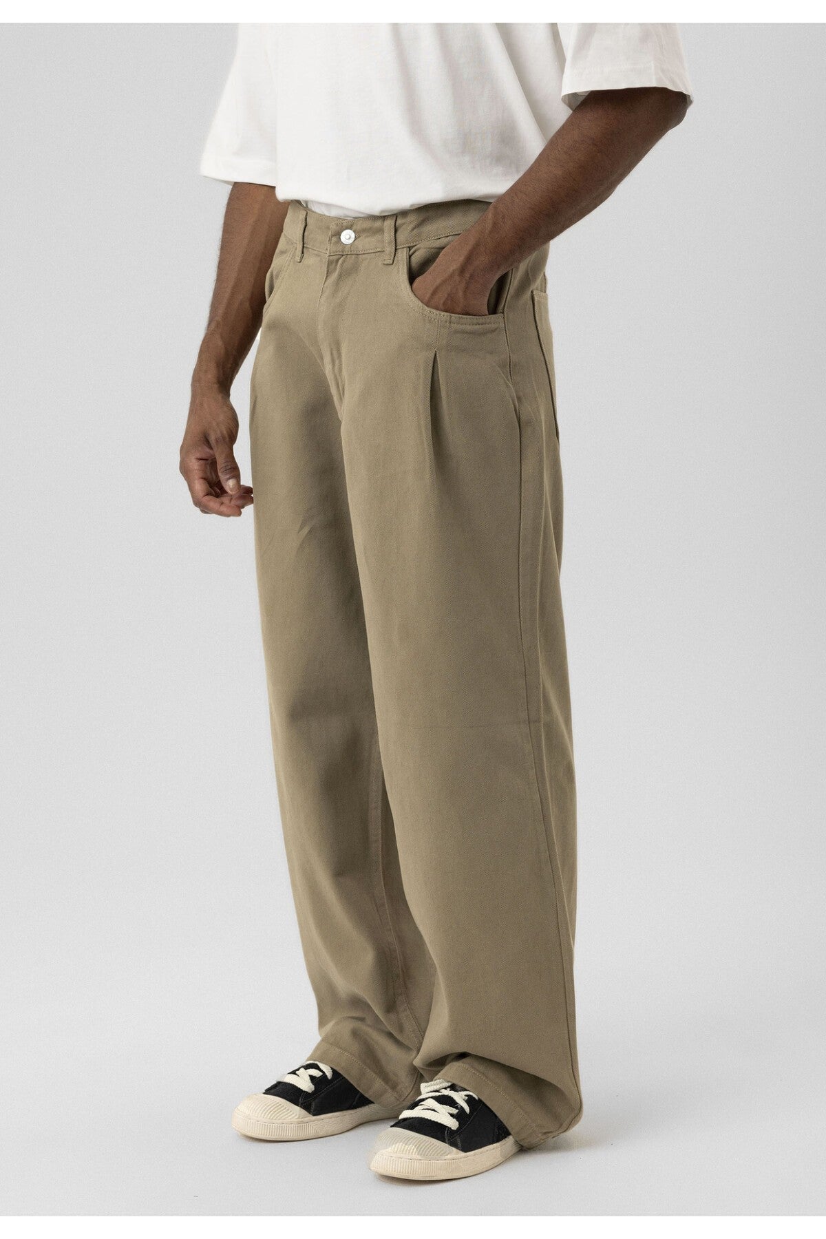 Balloon Fit Gabardin Pantolon