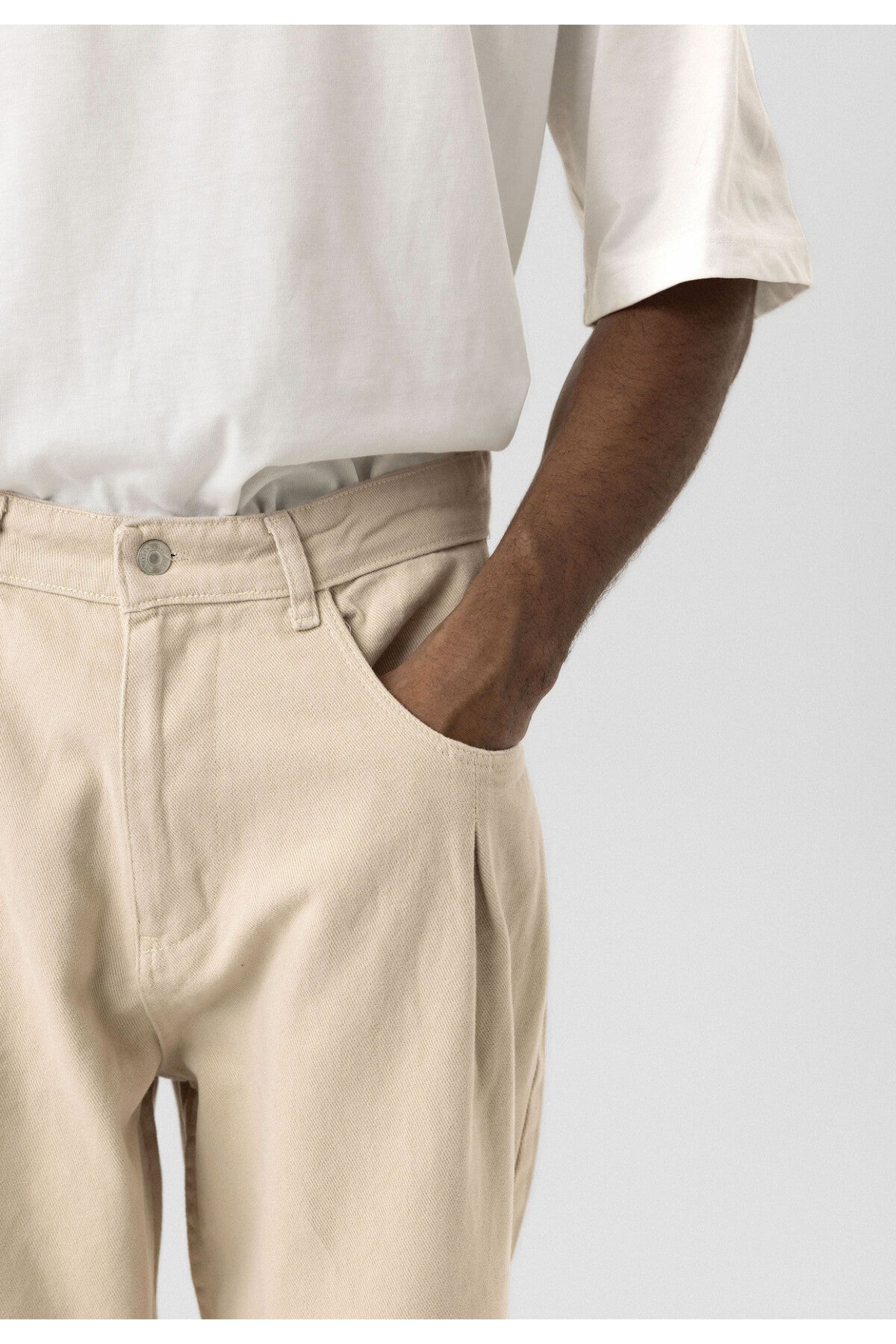 Balloon Fit Gabardin Pantolon