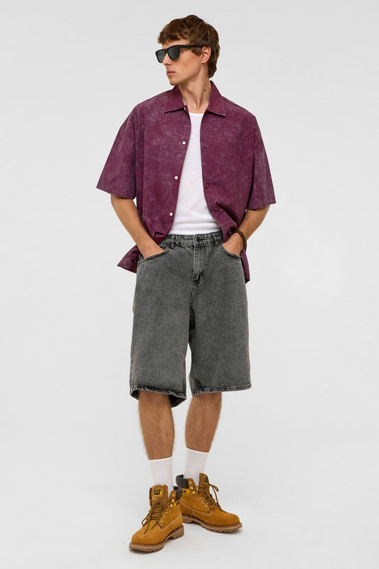 Oversize Bermuda Denim Şort