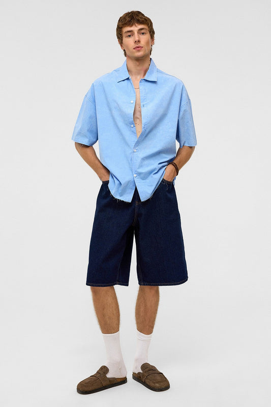 Oversize Bermuda Denim Şort