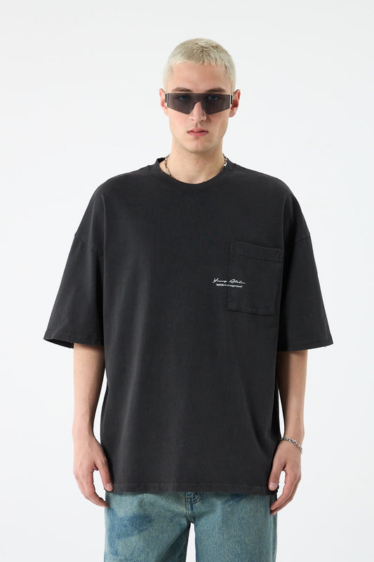 Yıkamalı Oversize Tişört