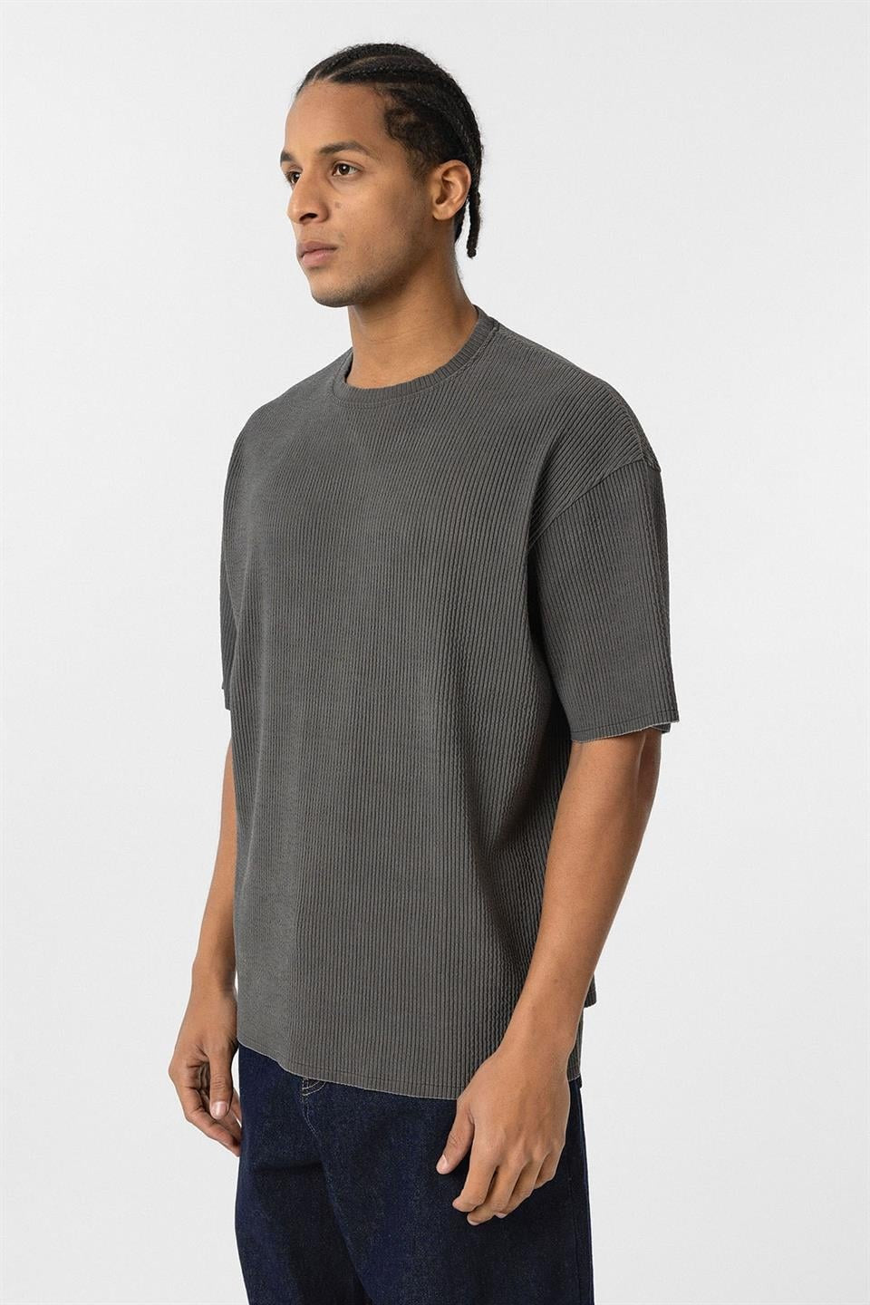 Yıkamalı Ottoman Basic Oversize Tişört