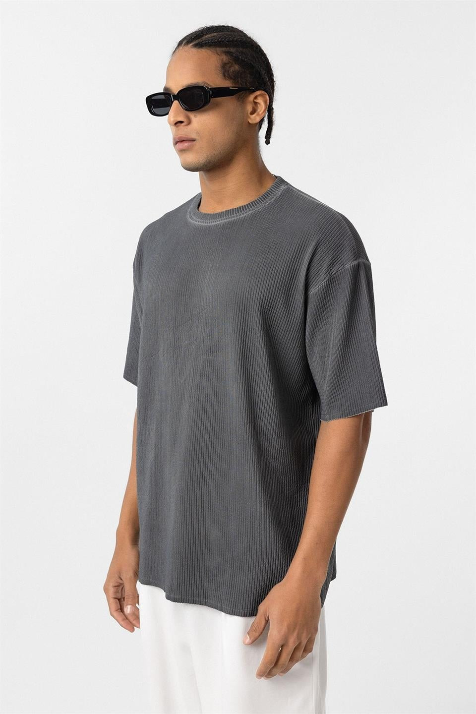 Yıkamalı Ottoman Basic Oversize Tişört