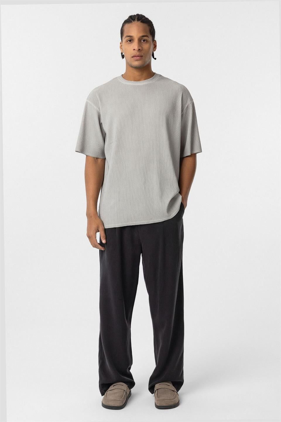 Yıkamalı Ottoman Basic Oversize Tişört