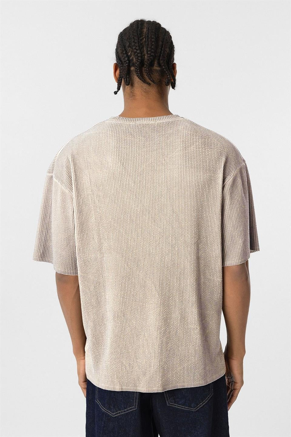 Yıkamalı Ottoman Basic Oversize Tişört