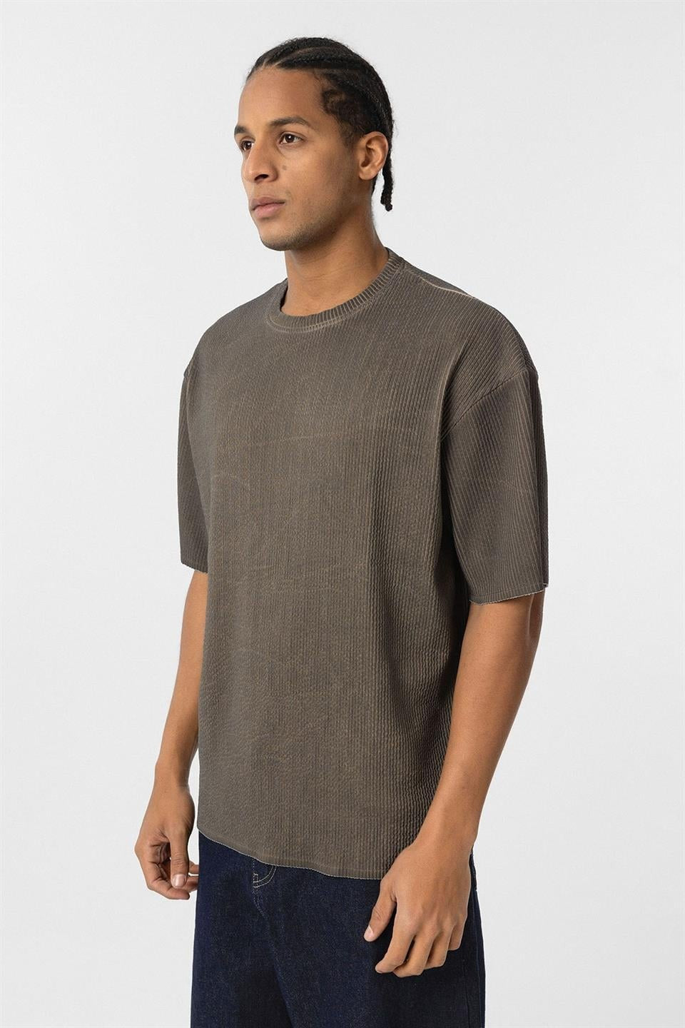 Yıkamalı Ottoman Basic Oversize Tişört
