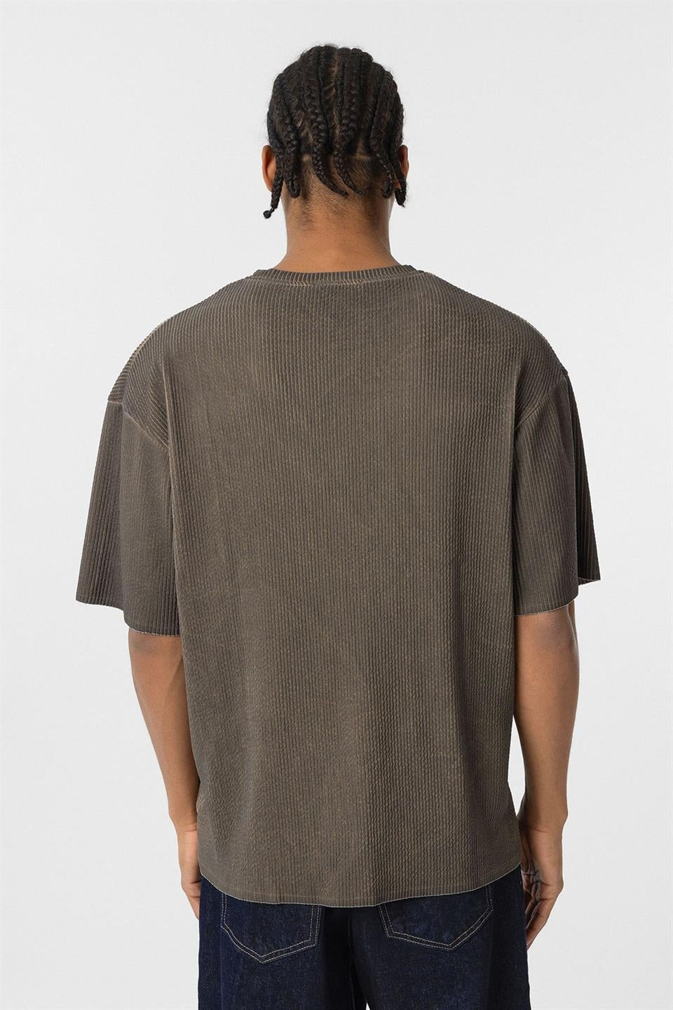 Yıkamalı Ottoman Basic Oversize Tişört