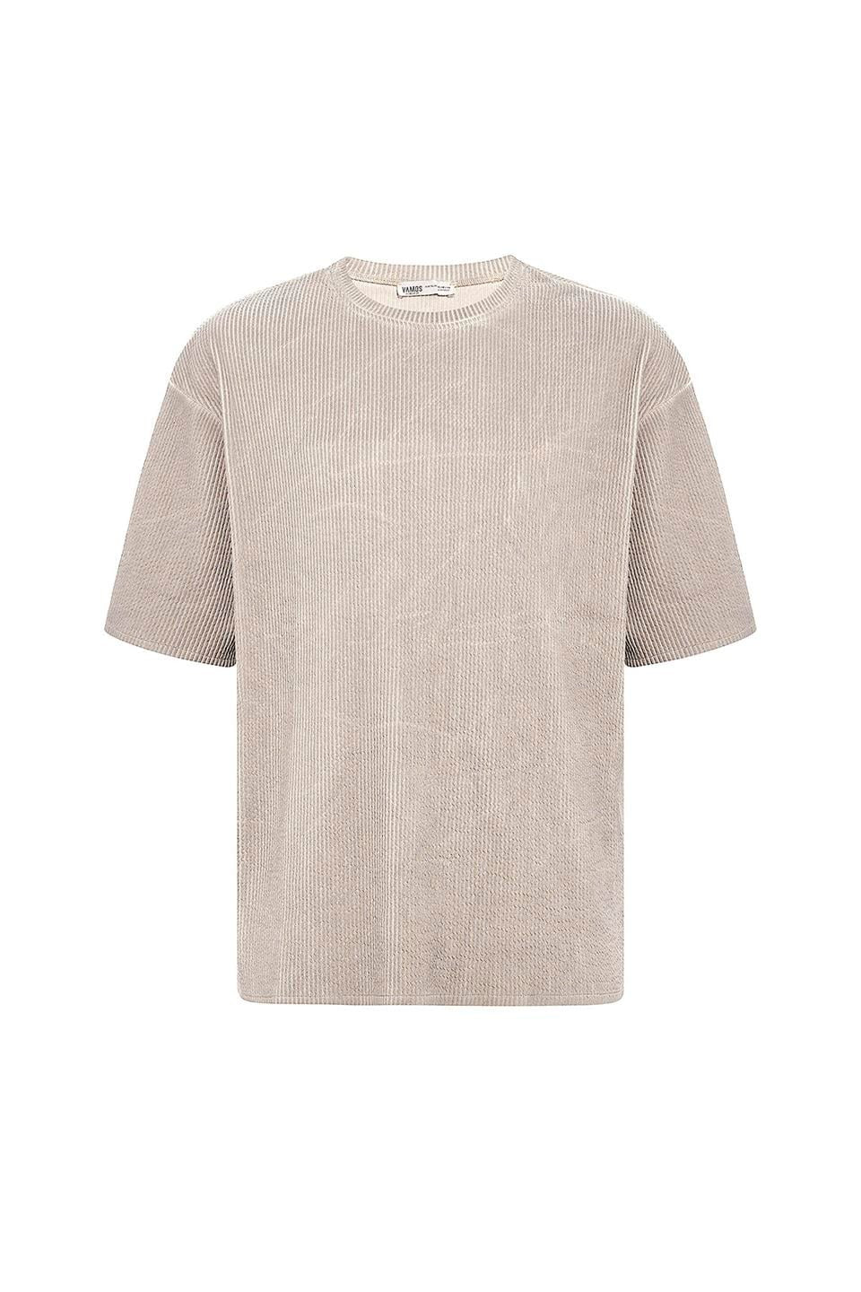 Yıkamalı Ottoman Basic Oversize Tişört