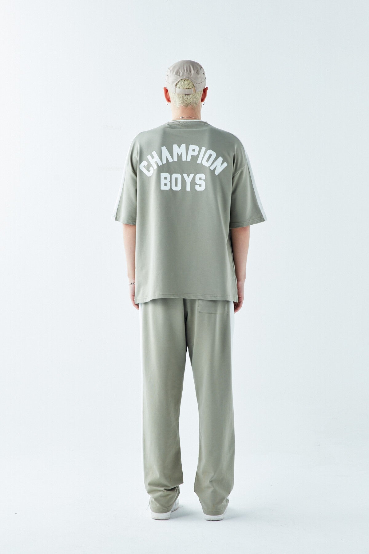 Champıon Boys Baskılı Oversize Eşofman Takım