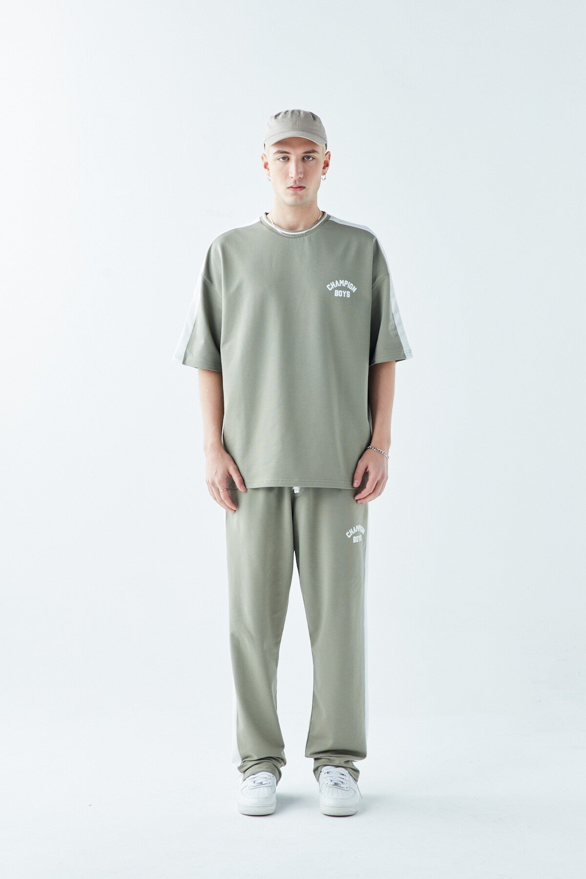 Champıon Boys Baskılı Oversize Eşofman Takım