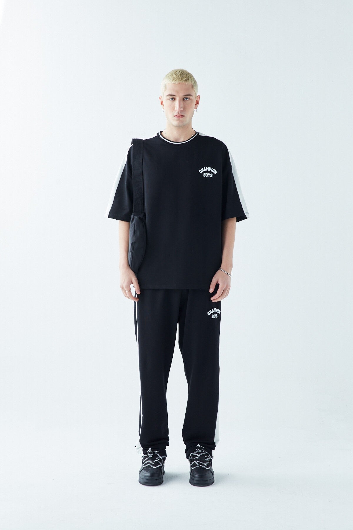 Champıon Boys Baskılı Oversize Eşofman Takım