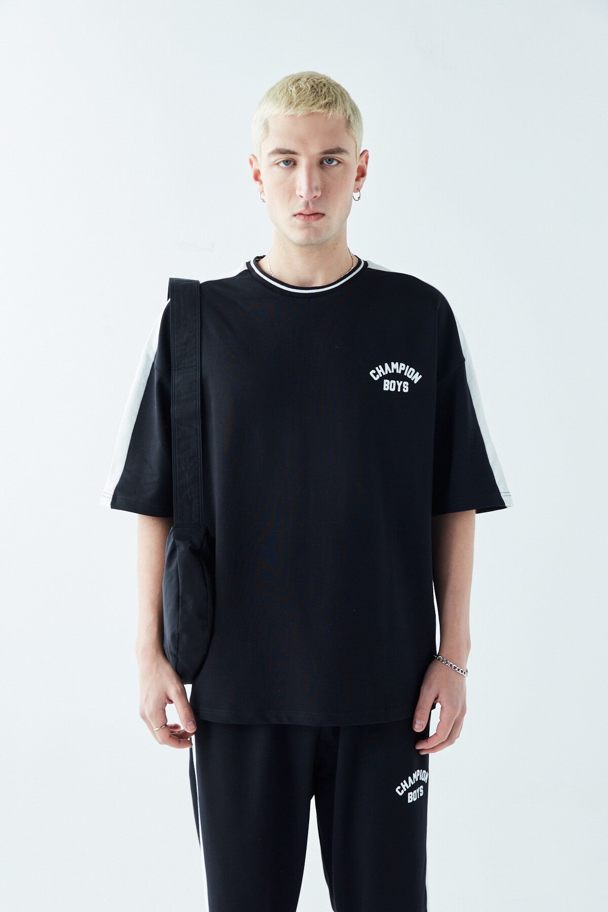 Champıon Boys Baskılı Oversize Eşofman Takım