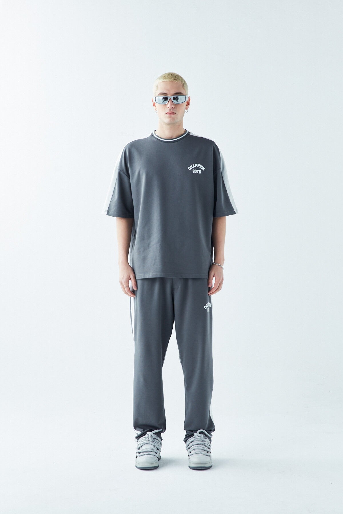 Champıon Boys Baskılı Oversize Eşofman Takım