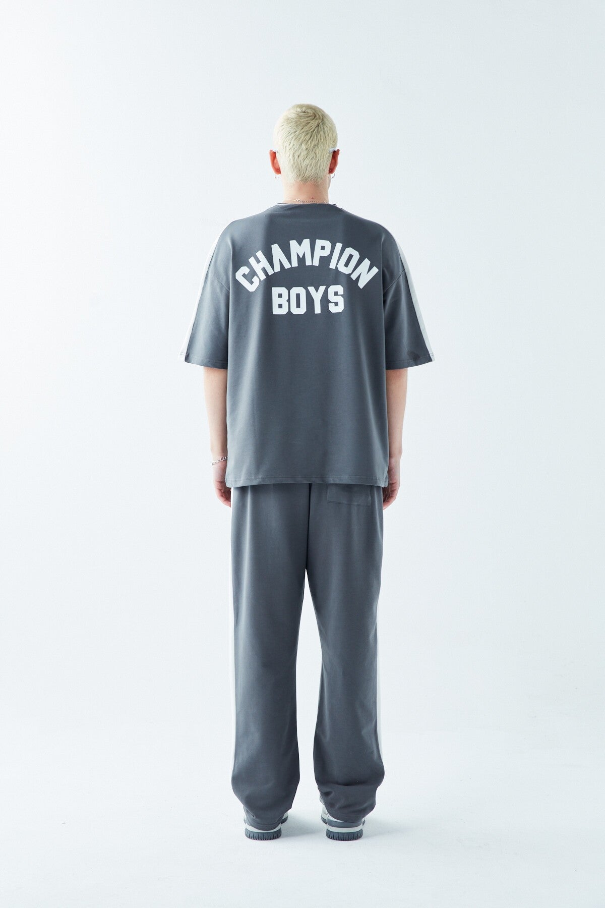 Champıon Boys Baskılı Oversize Eşofman Takım