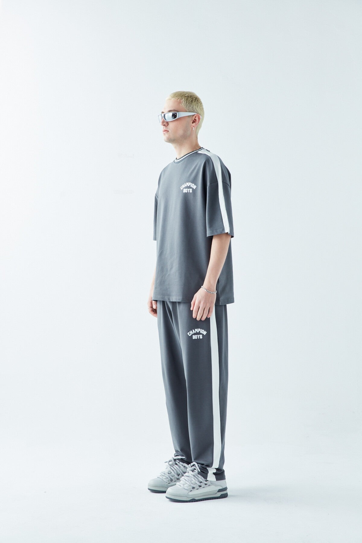 Champıon Boys Baskılı Oversize Eşofman Takım
