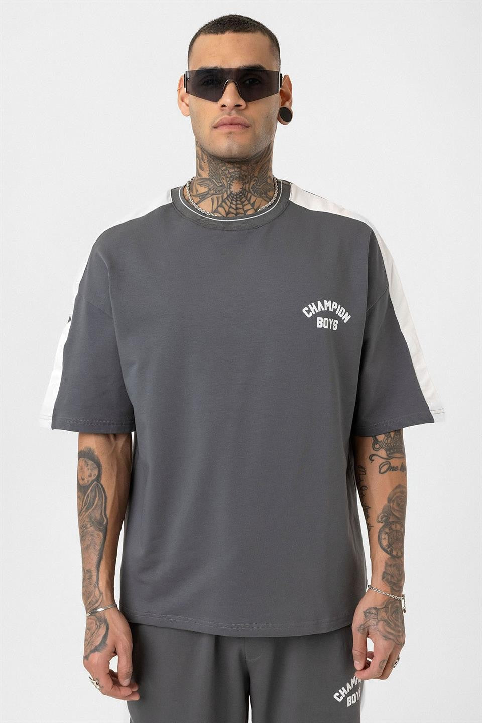 Champıon Boys Baskılı Oversize Eşofman Takım